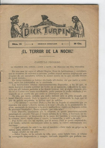 Folletin: Dick Turpin numero 25