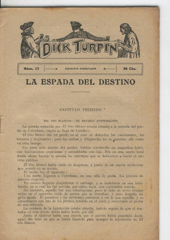 Folletin: Dick Turpin numero 13