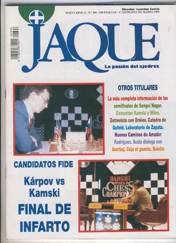 Jaque-Revista de ajedrez numero 396