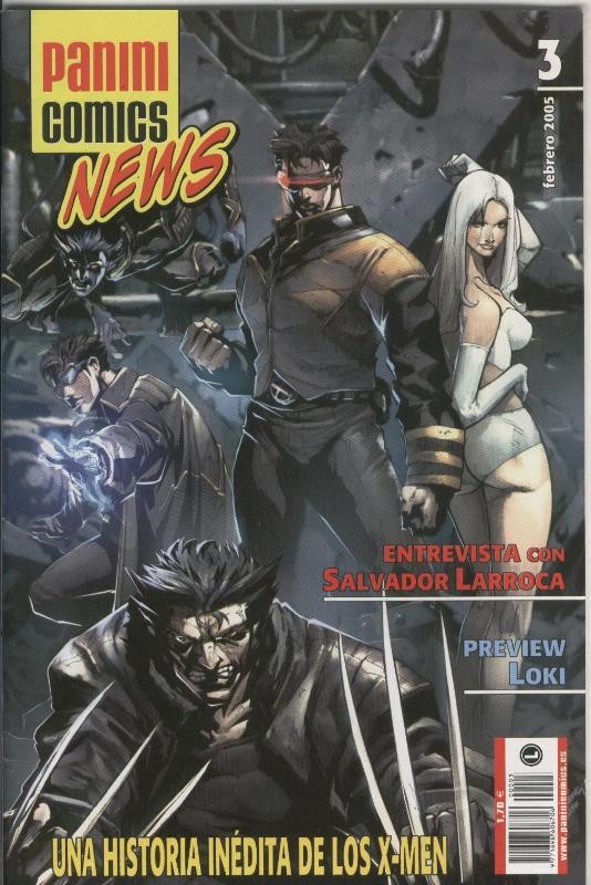 Panini Comics News numero 03  (leve huella de haber estado en lugar humedo, papel algo acartonado)
