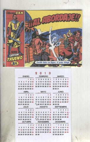 Calendario bolsillo 2010: El Capitan Trueno portada numero 003