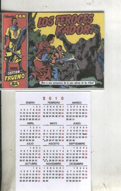Calendario bolsillo 2010: El Capitan Trueno portada numero 005
