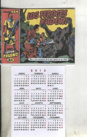 Calendario bolsillo 2010: El Capitan Trueno portada numero 005