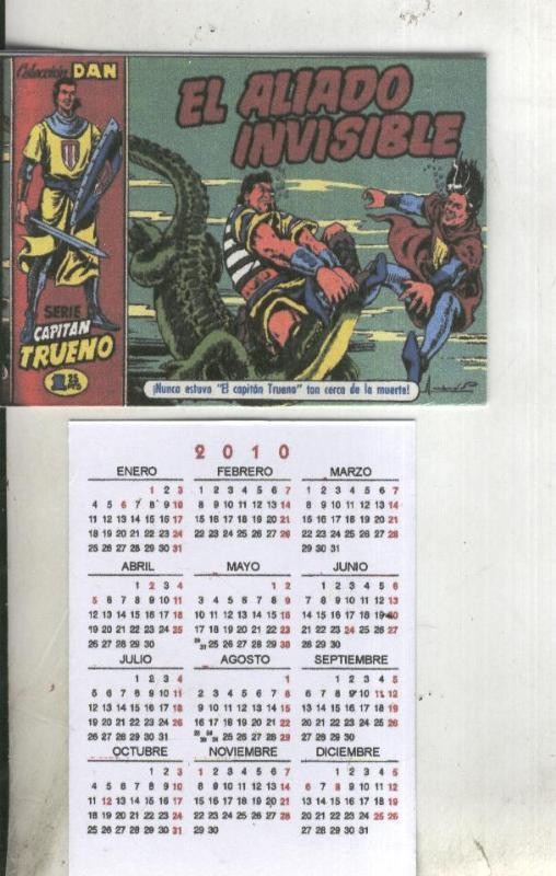 Calendario bolsillo 2010: El Capitan Trueno portada numero 008