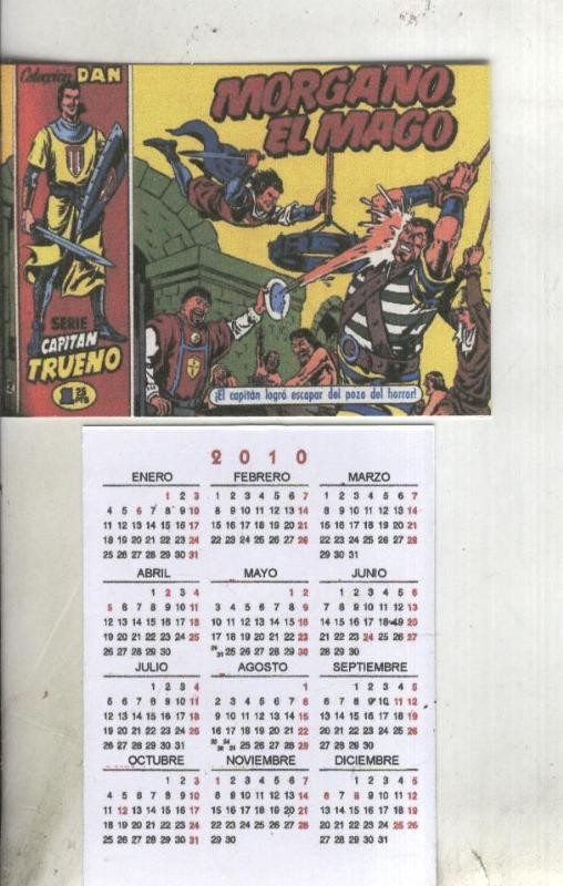 Calendario bolsillo 2010: El Capitan Trueno portada numero 012