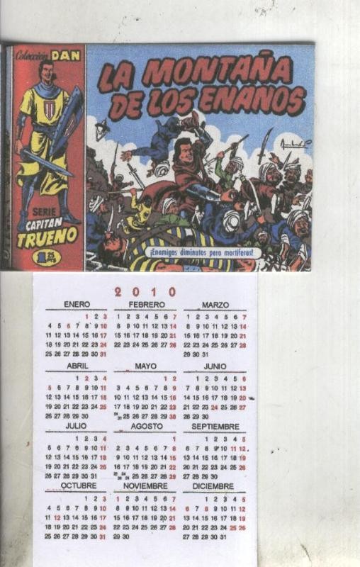 Calendario bolsillo 2010: El Capitan Trueno portada numero 014