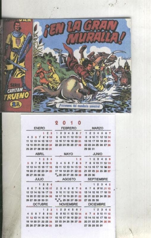 Calendario bolsillo 2010: El Capitan Trueno portada numero 016