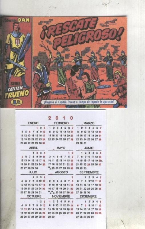 Calendario bolsillo 2010: El Capitan Trueno portada numero 018