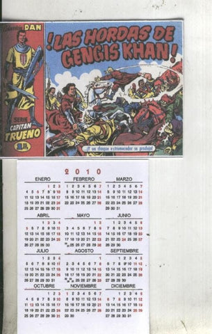 Calendario bolsillo 2010: El Capitan Trueno portada numero 019