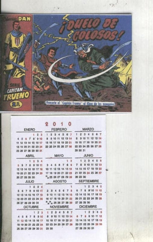 Calendario bolsillo 2010: El Capitan Trueno portada numero 022