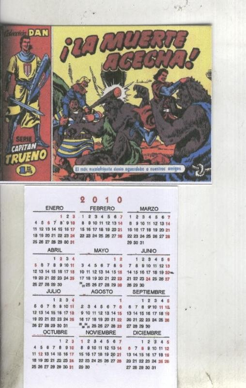 Calendario bolsillo 2010: El Capitan Trueno portada numero 023