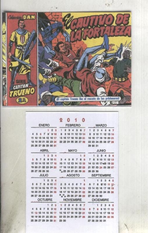 Calendario bolsillo 2010: El Capitan Trueno portada numero 002