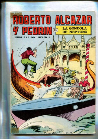 Roberto Alcazar y Pedrin color, numero 072: La gondola de Neptuno
