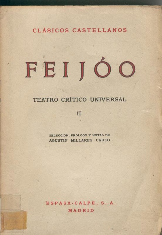 Teatro critico universal Tomo II