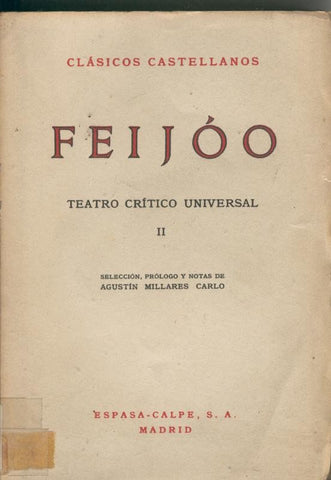 Teatro critico universal Tomo II