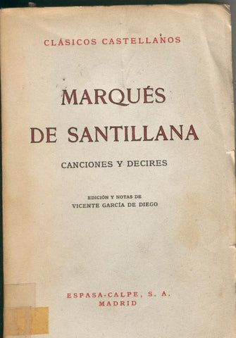 Canciones y decires