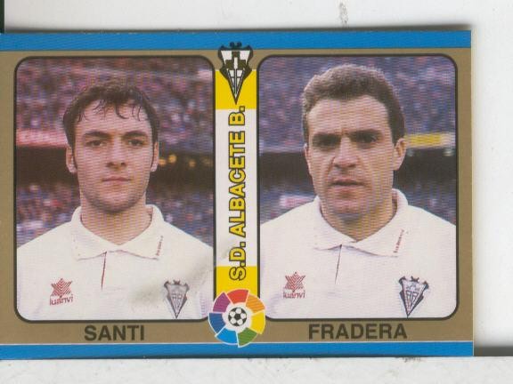 Cromos: Futbol Total Liga 95: Albacete: Santi y Pradera