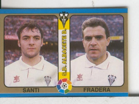 Cromos: Futbol Total Liga 95: Albacete: Santi y Pradera