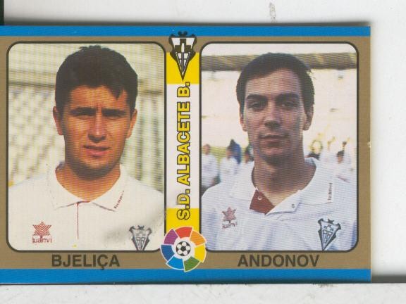 Cromos: Futbol Total Liga 95: Albacete: Bjelica y Andonov