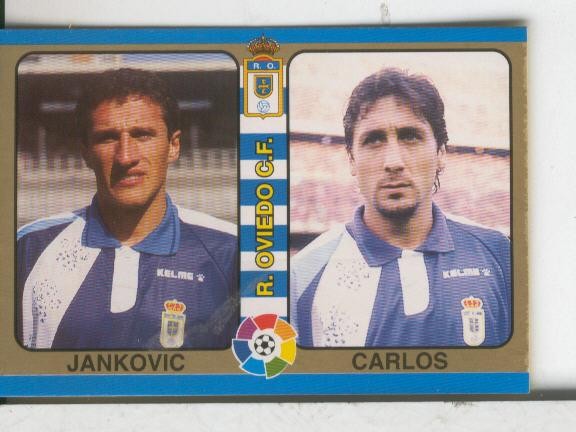 Cromos: Futbol Total Liga 95: Real Oviedo: Jankovic y Carlos