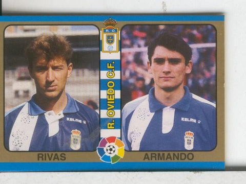 Cromos: Futbol Total Liga 95: Real Oviedo: Rivas y Armando