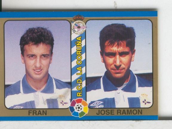 Cromos: Futbol Total Liga 95: Deportivo Coruña: Fran y Jose Ramon