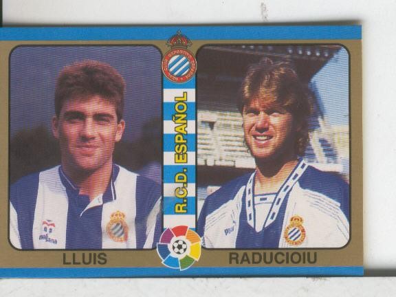 Cromos: Futbol Total Liga 95: Espanyol: Lluis y Raducioiu
