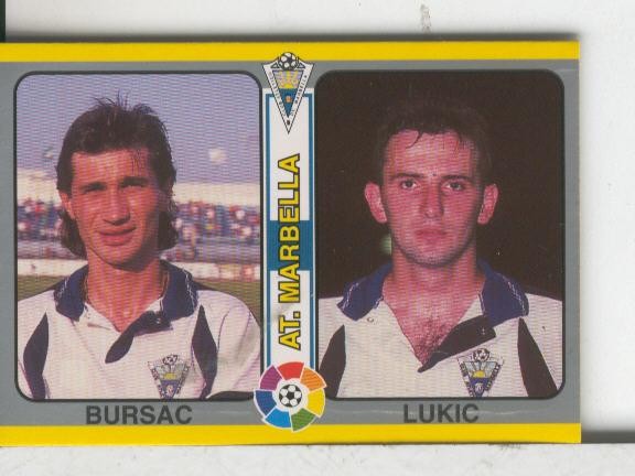 Cromos: Futbol Total Liga 95: Marbella: Bursac y Lukic