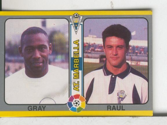 Cromos: Futbol Total Liga 95: Marbella: Gray y Raul