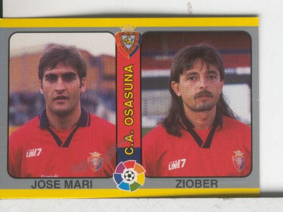 Cromos: Futbol Total Liga 95: Osasuna: Jose Mari y Ziober
