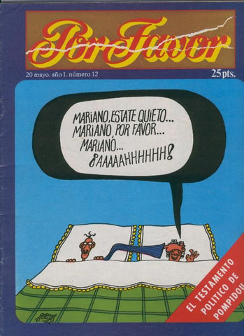 Por Favor numero 012, 20 masyo 1974