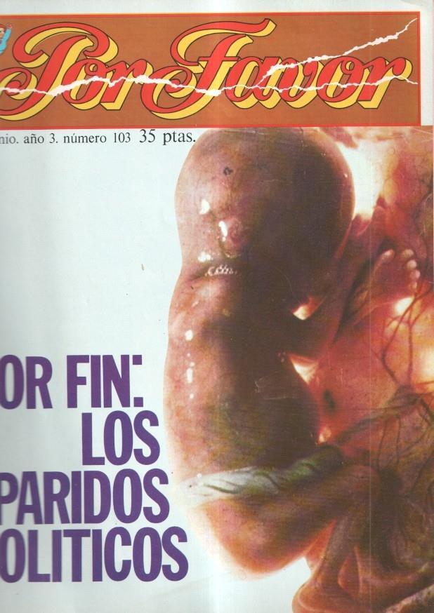 Por Favor numero 103, 21 junio 1976: Por fin los partidos politicos