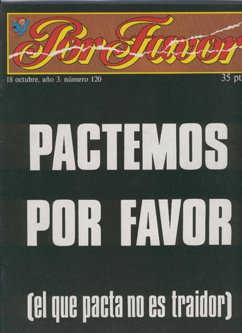 Por Favor numero 120, 18 octubre 1976: Pactemos por favor