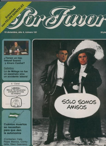 Por Favor numero 181,  19 diciembre 1977: Felipe y Guerra