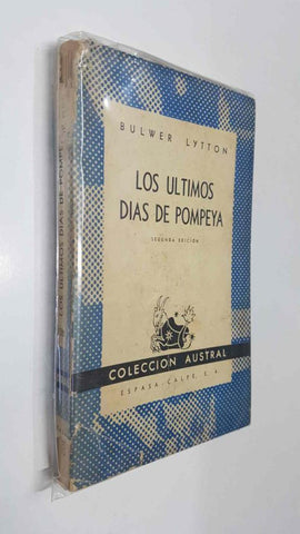 Los ultimos dias de Pompeya (sobrecubierta y cubierta con parte lomo estropeado)