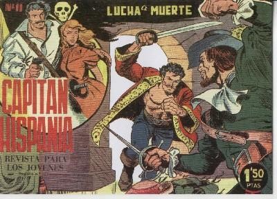 Capitan Hispania facsimil numero 11: lucha a muerte