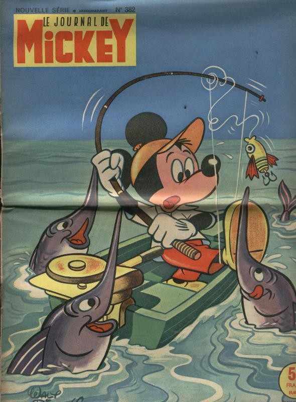 Le Journal de Mickey numero 382: 3 hojas rajadas por la mitad