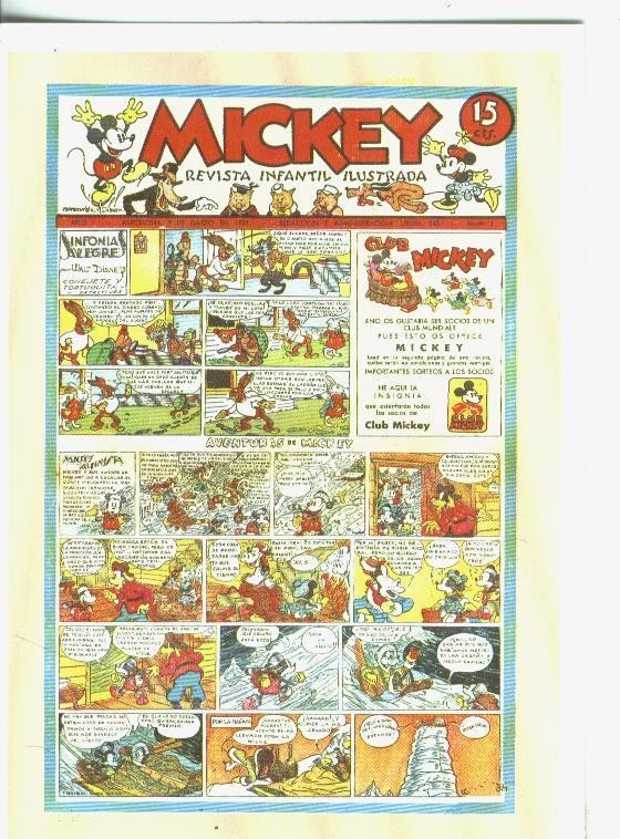 Postal-Ficha 0576:  Mickey