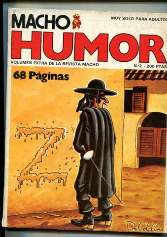Macho humor numero 2: cubierta dibujo de El Zorro