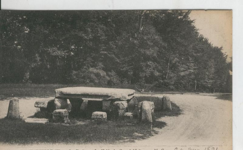 Postal B/N 0370 : Fontainebleau: La Foret, La Table du Grand Maitre