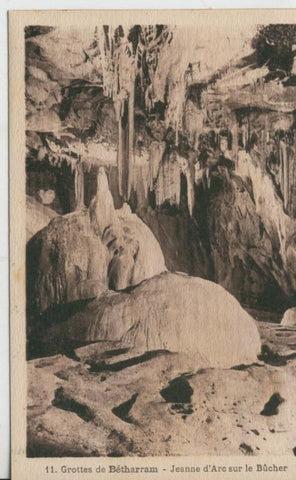 Postal B/N 0385 : Grottes de Betharram-Jeanne D,Arc sur le Bucher