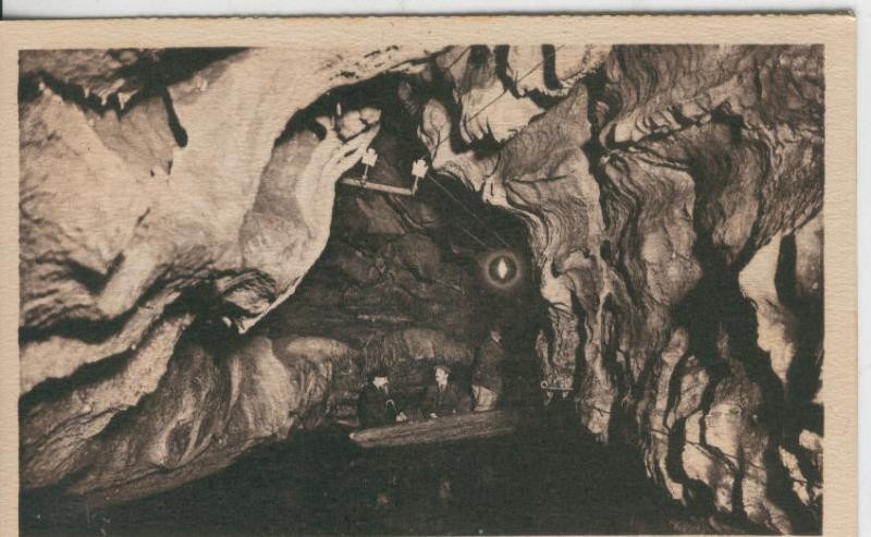Postal B/N 0386 : Grottes de Betharram-Tunnel de la Riviere