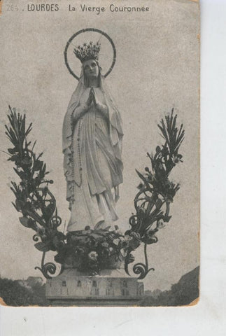 Postal B/N 0395 : Lourdes, La Vierge Couronnee