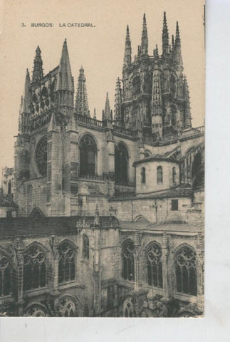 Postal B/N 0401 : Burgos, La Catedral