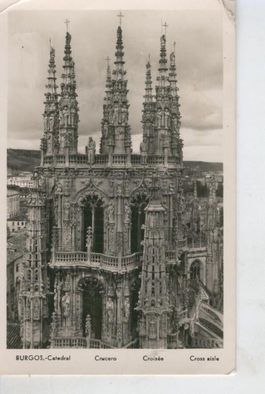 Postal B/N 0403 : Burgos, La Catedral, Crucero
