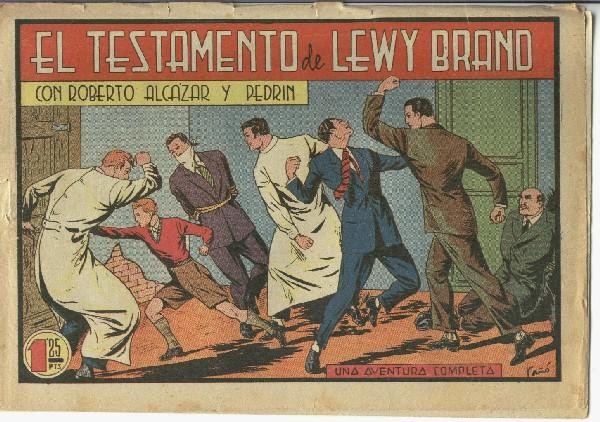 Roberto Alcazar numero 0182: El testamento de Lewy Brand (hojas sueltas)