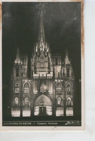 Postal B/N 0423 : Catedral de Barcelona