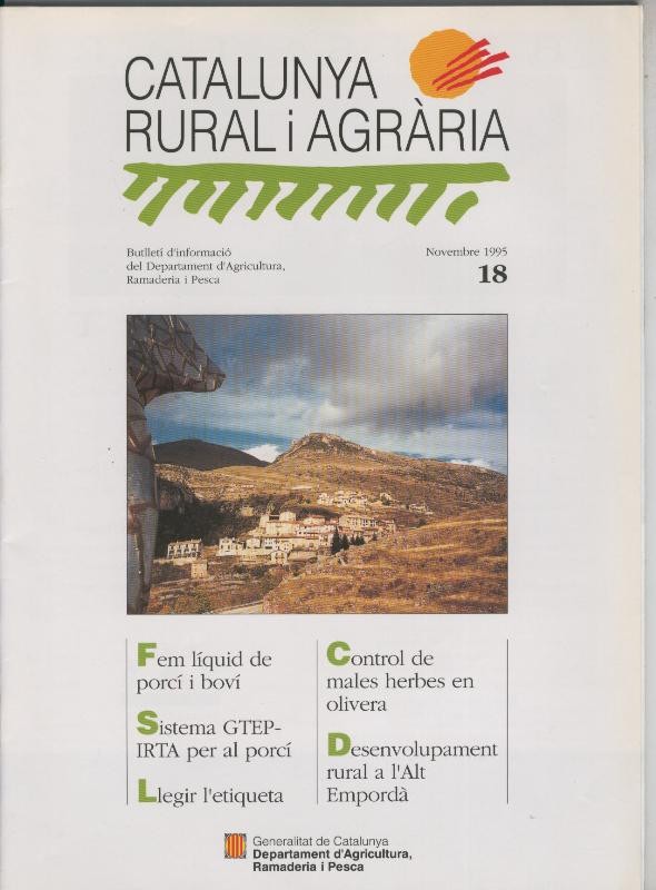 Catalunya rural i agraria numero 18 (1995)