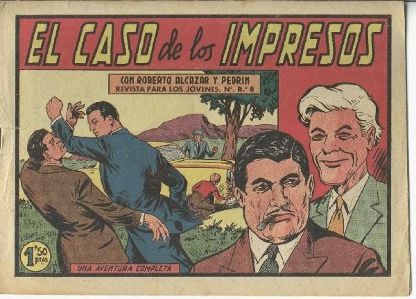 Roberto Alcazar numero 0374: el caso de los impresos