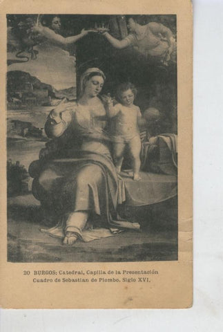 Postal B/N 0449 : Cuadro de Sebastin de Piombo, catedral de Burgos